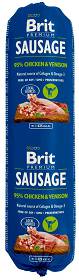 Brit Premium Pies Sausage Chicken & Venison Mokra Karma z kurczakiem i dziczyzną 12x800g PAKIET