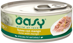 Oasy Natural Adult Tuna with Mango Mokra Karma z tuńczykiem i mango dla kota 70g