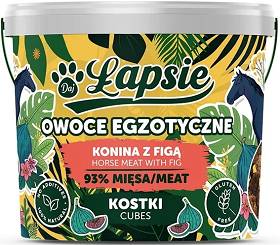 Łapsie Owoce Egzotyczne Mięsne Przysmaki z koniną i figą dla psa 160g