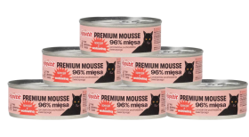 Comfy Appetit Premium Mousse Mokra Karma z wołowiną dla kota 12x85g PAKIET