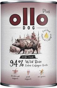 Ollo Plus Wild Boar with Collagen Dog Adult Mokra Karma z dziczyzną i kolagenem dla psa 400g