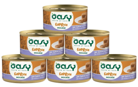 Oasy Caprice Mousse with Chicken Kitten Mokra Karma z kurczakiem dla kociąt 6x85g PAKIET