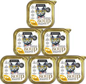 Dr Malou Freeze Dried Soup Liofilizowana Karma z kurczakiem i dynią dla kota 10x12g PAKIET