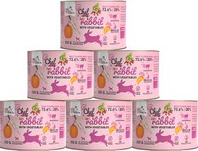 Syta Micha CHEF Junior Rabbit Karma Mokra z królikiem i warzywami dla psa 6x200g PAKIET