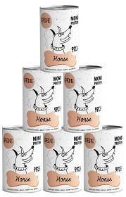 Paka Zwierzaka Mono Protein Horse PEPE Mokra Karma z koniną 6x400g PAKIET