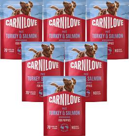 Carnilove Pies Puppy Turkey&Salmon Mokra Karma z indykiem i tuńczykiem 12x300g PAKIET
