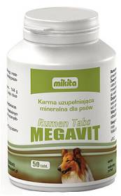 Mikita MEGAVIT Rumen Tabs suplement diety dla psa 50 tab.