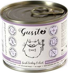 Gussto Fresh Kot Turkey & Duck Mokra Karma z indykiem i kaczką 200g