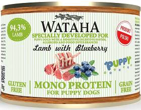 Wataha Mono Puppy Lamb&Blueberry Mokra Karma z jagnięciną i borówką dla szczeniaka 185g