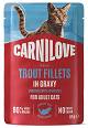 Carnilove Kot Adult Trout Fillets in Gravy Mokra Karma z pstrągiem 85g