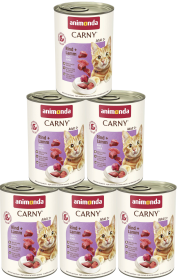 Animonda Carny Kot Adult Mokra Karma z wołowiną i jagnięciną 6x400g PAKIET