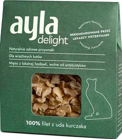 AYLA Delight Przysmak Filet z uda kurczaka dla kota 28g