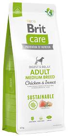Brit Care Sustainable Pies Adult Medium Chicken&Insect Sucha Karma 12kg (Data ważności 25.07.2024)