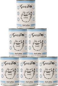 Gussto Fresh Kot Salmon Mokra karma z łososiem 6x375g PAKIET