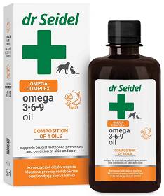 Dr Seidel Olej Omega 3-6-9 dla psa i kota 250ml 