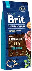 Brit Premium by Nature Pies Adult Sensitive Lamb & Rice Sucha Karma z jagnięciną 15kg