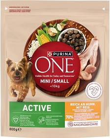 Purina One Active Pies Adult Mini/Small Sucha Karma z kurczakiem 800g