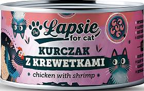 Łapsie Adult Mokra Karma z kurczakiem i krewetkami dla kota 80g