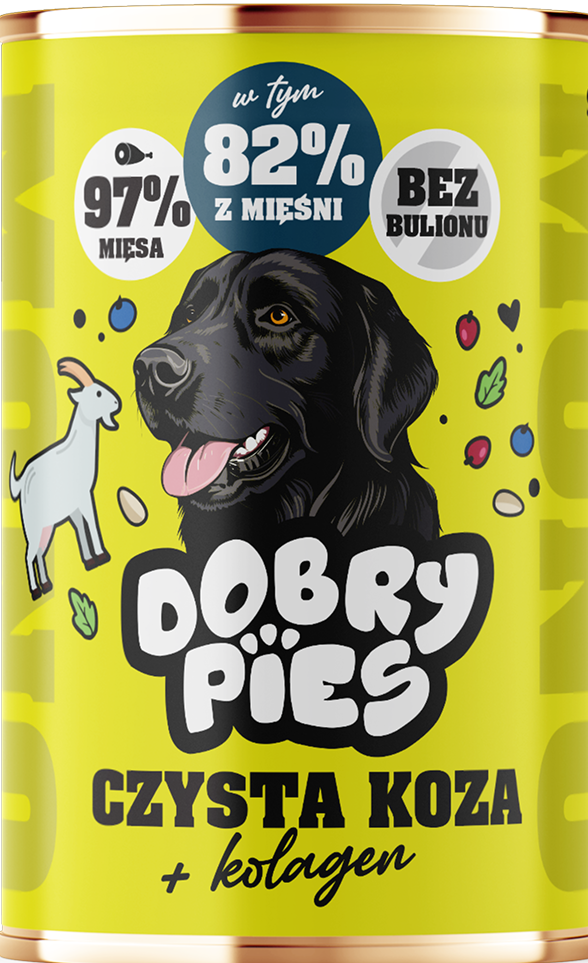 Dobry Pies Adult Mono Mokra Karma z kozą dla psa 400g