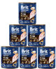 Brit Premium by Nature Pies Fish with Fish Skin Mokra karma z rybą 6x800g PAKIET