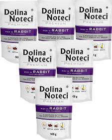 Dolina Noteci Pies Premium Adult Rabbit Mokra Karma z królikiem i żurawiną 10x500g SASZETKA