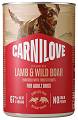 Carnilove Pies Adult Lamb&Wild Boar Mokra Karma z jagnięciną i dziczyzną 400g
