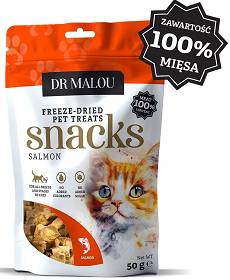 Dr Malou Freeze Dried Liofilizowane Przysmaki z łososiem dla kota 50g