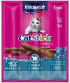 Vitakraft Cat Stick Mini kabanosy flądra z omega-3 Przysmak 3szt