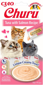 Inaba Ciao Churu Tuna & Salmon Recipe przysmak 4x14g