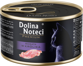Dolina Noteci Premium Mokra Karma z królikiem dla kota 185g 
