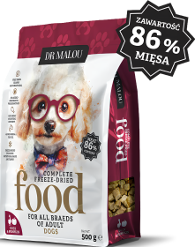 Dr Malou Freeze Dried Liofilizowana Karma z kaczką i dynią dla psa 500g