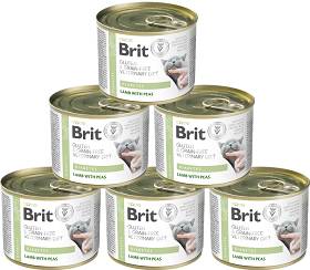 Brit Veterinary Diet Kot Diabetes Lamb&Pea Mokra Karma z jagnięciną 6x200g PAKIET
