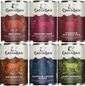 Canagan Mokra Karma dla psa 6x400g  PAKIET Degustacyjny 