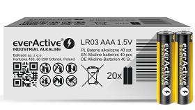everActive Baterie alkaliczne AAA LR03 Industrial Alkaline op. 40szt.
