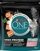 Purina ONE High Protein Kot Adult Sucha Karma z łososiem 900g