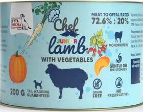 Syta Micha CHEF Junior Lamb  Karma Mokra z jagnięciną dla szczeniaka 200g