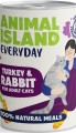Animal Island Everyday Turkey&Rabbit Mousse Mokra Karma z indykiem i królikiem w musie dla kota 400g