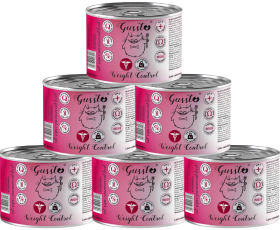 Gussto Fresh Kot Weight Control Mokra Karma z kaczką 6x200g PAKIET
