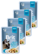 Brit Premium Kot with Chicken Fillets for Adult Cats Gravy Mokra Karma z kurczakiem 12x85g PAKIET