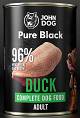 John Dog Pure Black Adult Duck Mokra Karma z kaczką dla psa 400g