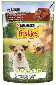 Friskies Pies Adult Mokra Karma z jagnięciną (sos) 100g