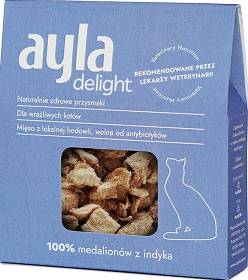AYLA Delight Przysmak Medaliony z indyka dla kota 28g