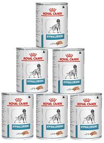 Royal Canin Veterinary Pies Hypoallergenic Mokra Karma 6x400g PAKIET