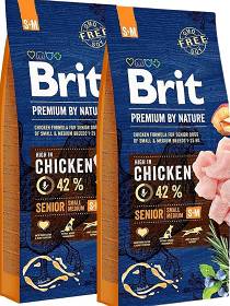 Brit Premium by Nature Pies Small & Medium Senior Sucha Karma 2x15kg DWU-PAK