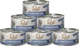 Wildes Land Adult Thunfish Pur Mokra Karma Filety z tuńczyka w sosie dla kota 12x80g PAKIET