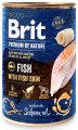 Brit Premium by Nature Pies Fish with Fish Skin Mokra karma z rybą 400g