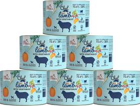 Syta Micha CHEF Junior Lamb  Karma Mokra z jagnięciną dla szczeniaka 6x200g PAKIET