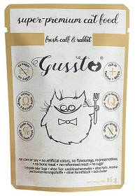 Gussto Fresh Kot Calf & Rabbit Mokra Karma z cieleciną i królikiem 85g