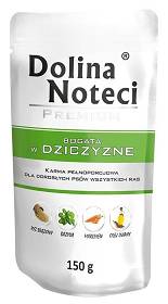 Dolina Noteci Premium Adult Mokra Karma z dziczyzną dla psa 150g