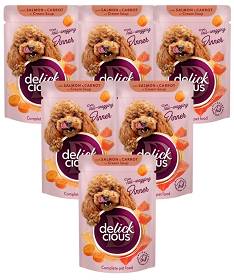 Delickcious Salmon&Carrot in Cream Soup Mokra Karma z łososiem dla psa 12x85g PAKIET